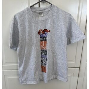 VTG 90s Disney Embroidered Tigger Gray T-Shirt, Size Medium